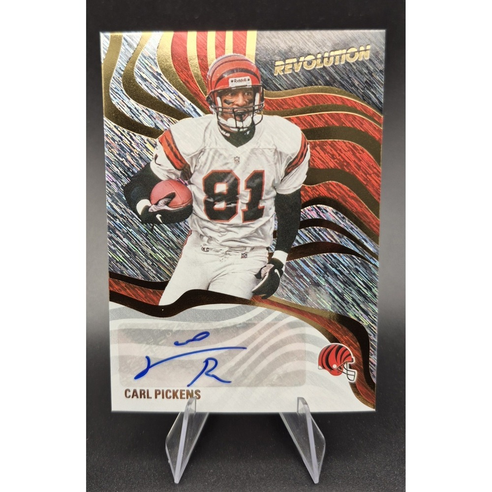 2025 Panini Revolution Carl‎ Pickens #RSA-25 Signatures Storm (AU) Bengals
